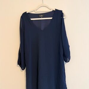 Lulu's Deep Blue Women's Tunic Top
